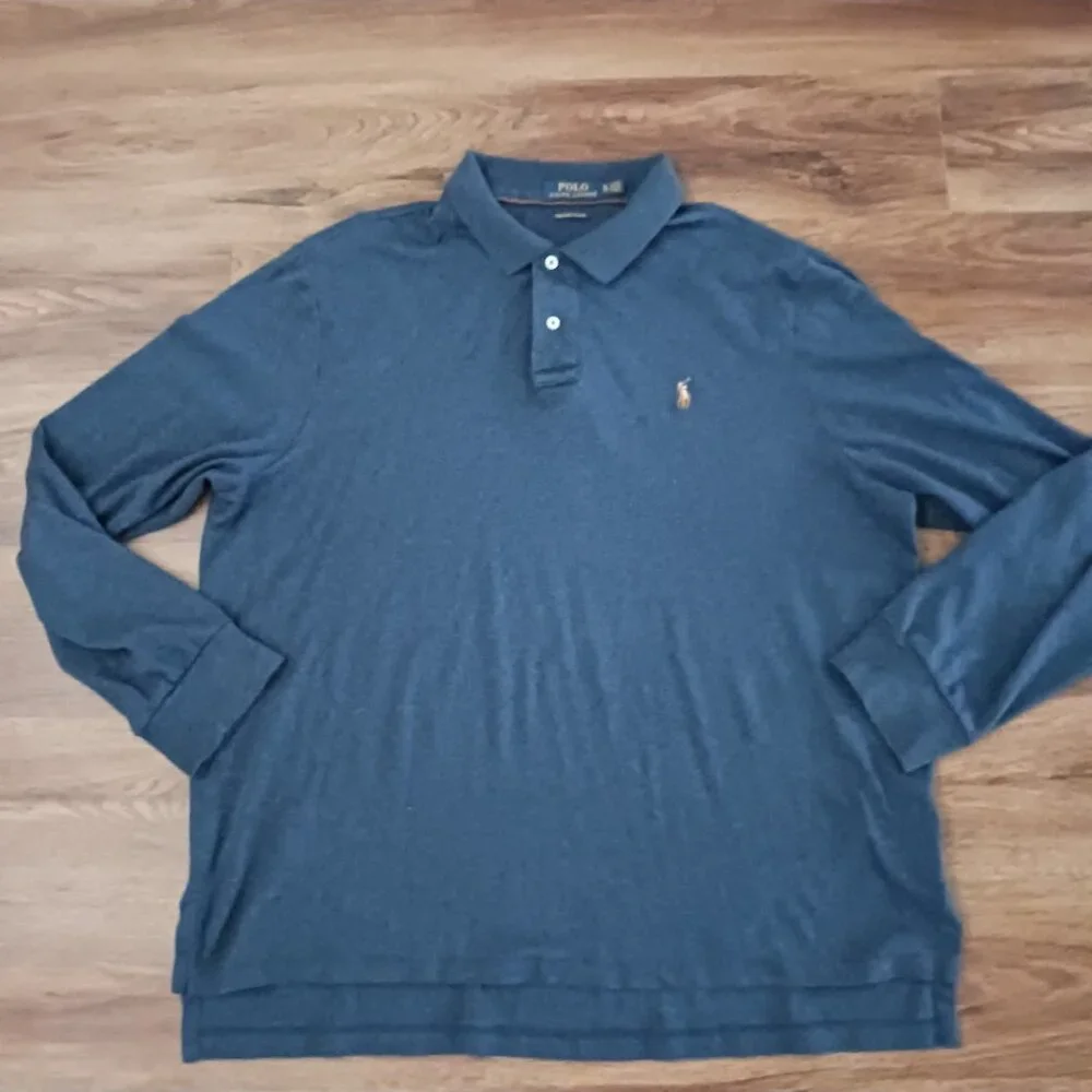 Polo Ralph Lauren Polo Shirt Pima‎ Soft Touch XL Long Sleeve Flesh Pony Preppy